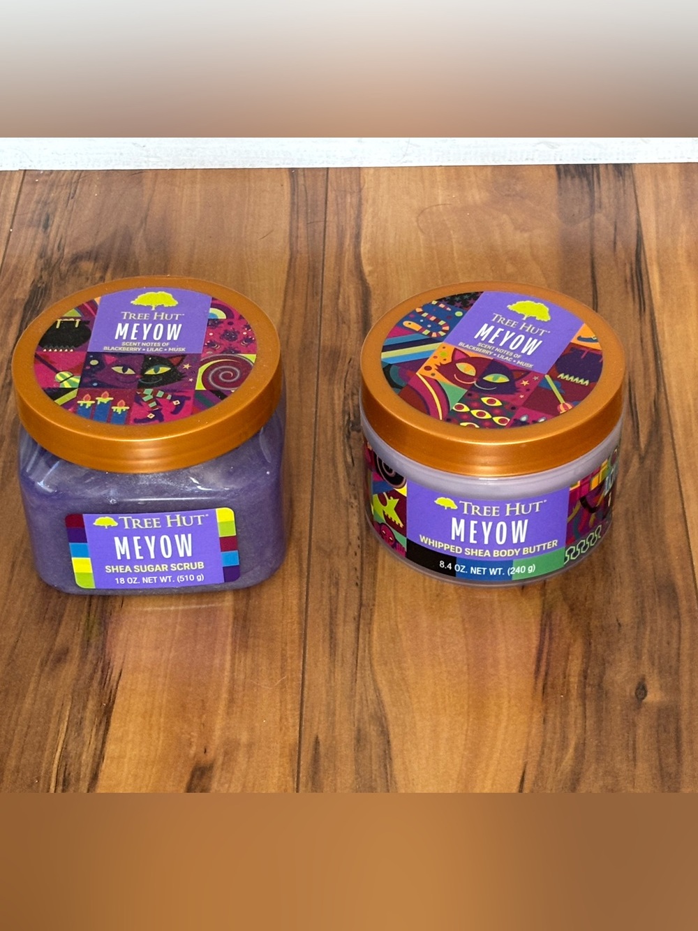 Tree Hut Meyow Whipped Shea Body Butter & Shea Sugar Scrub - Purple